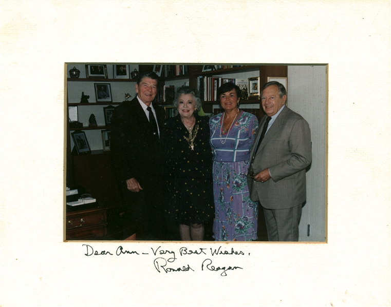 President Ronald Reagan Signed 8" x 10" Color Photograph (JSA)