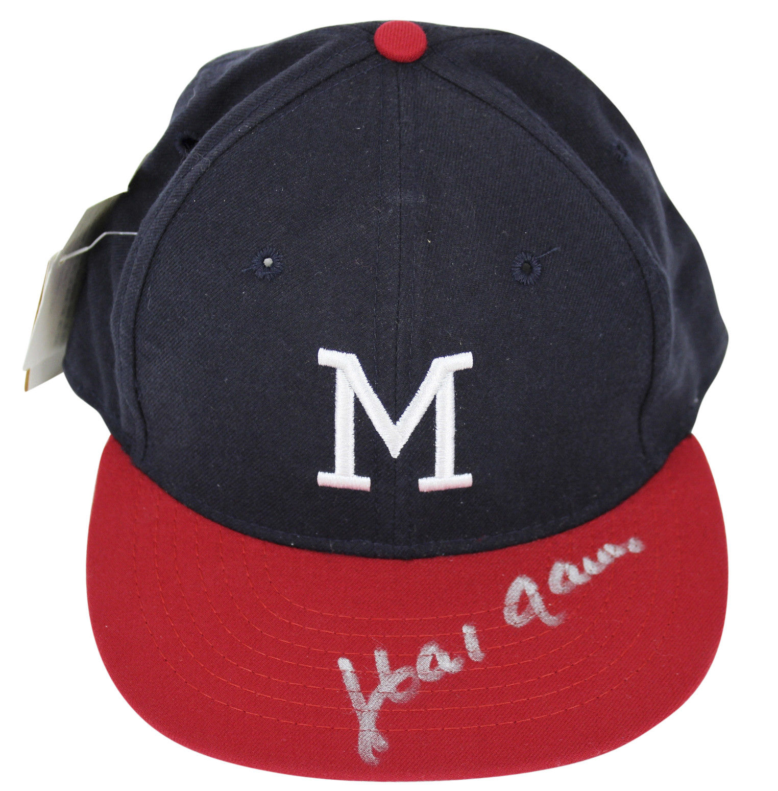 Lot Detail - Hank Aaron Signed Milwaukee Brewers Cooperstown Collection ...