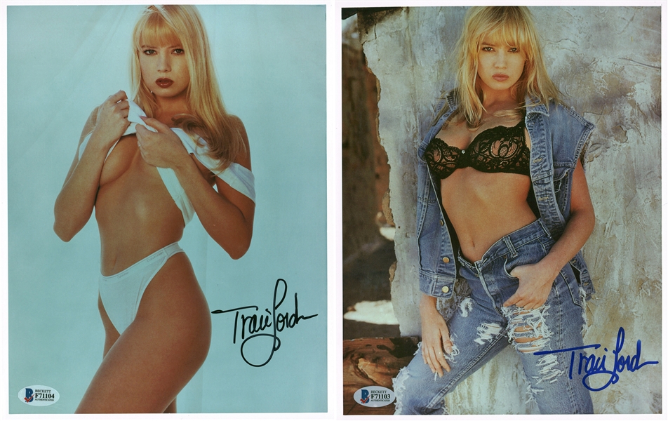 Lot of Two (2) Traci Lords Signed 8" x 10" Photographs (Beckett/BAS)