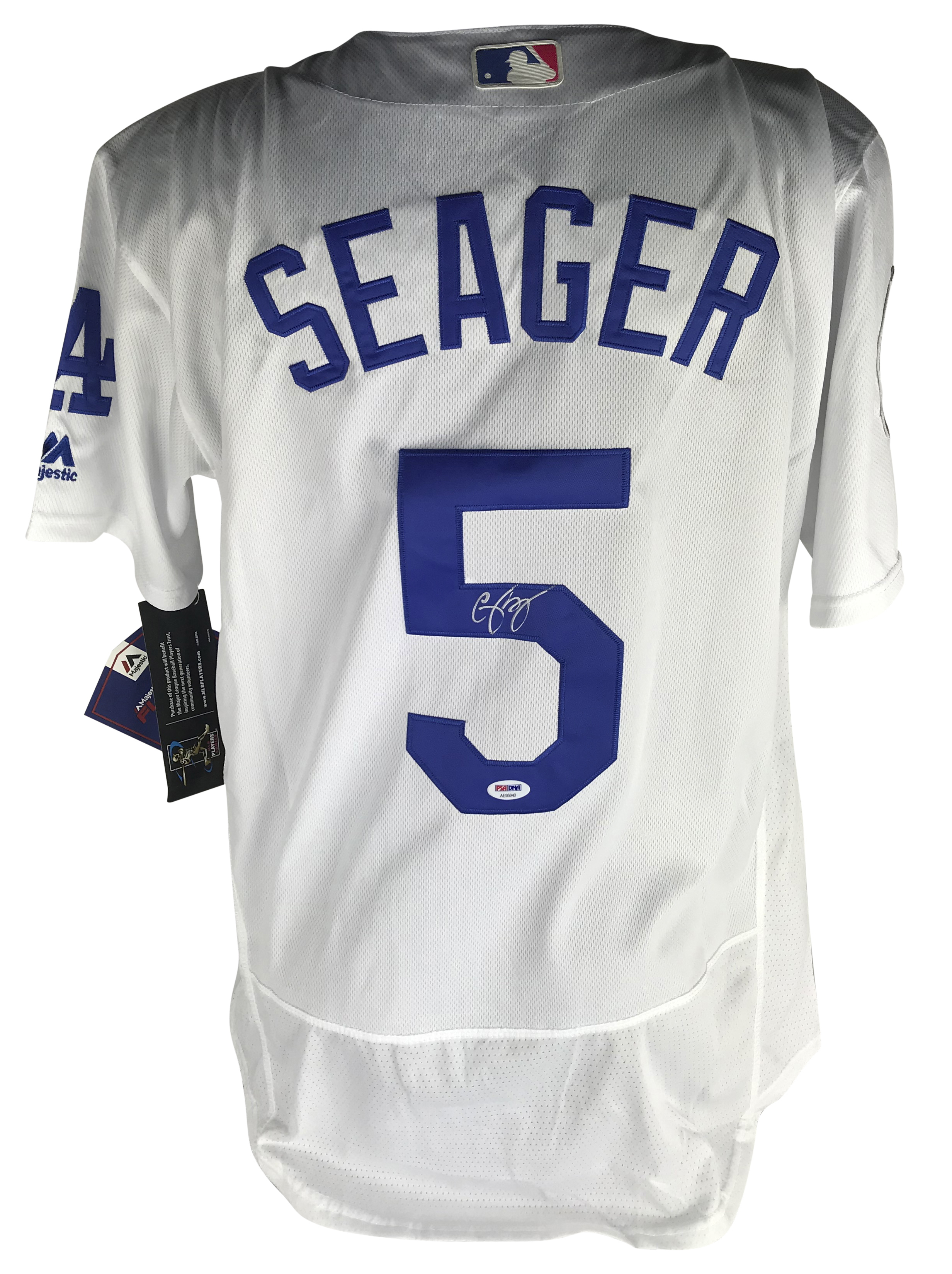 Lot Detail - Corey Seager Signed Los Angeles Dodgers Jersey (PSA/DNA)