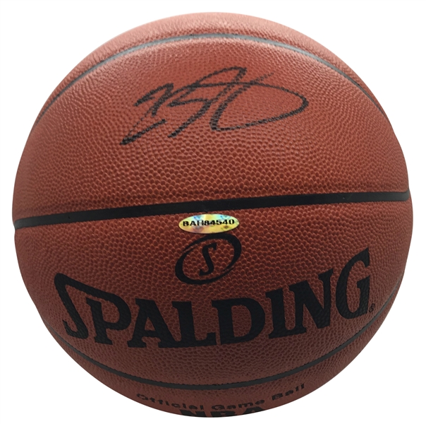 LeBron James Signed Official NBA Basketball (Upper Deck)