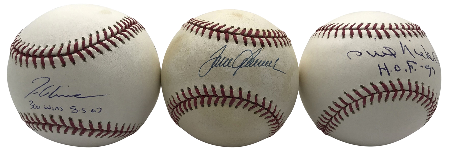 MLB Pitching Legends Lot of Six (6) Single Signed Baseballs w/ Seaver, Glavine & Others! (Beckett/BAS Guaranteed)