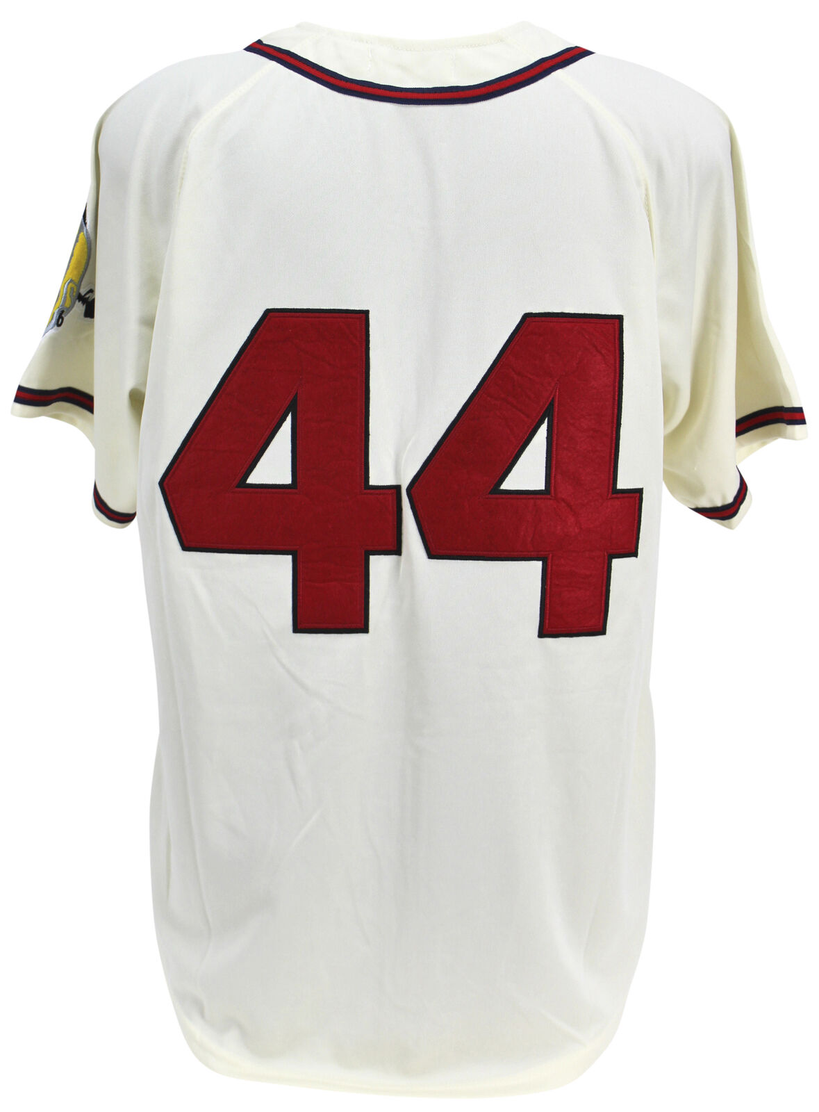 Hank Aaron Signed Braves Authentic Mitchell & Ness Jersey (Steiner