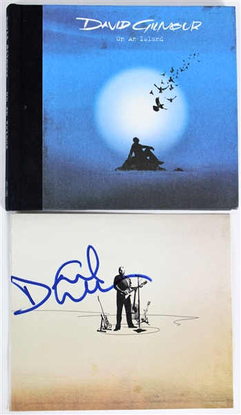 Pink Floyd: David Gilmour Signed "On An Island" CD Cover (JSA)