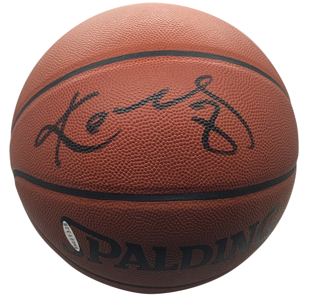 Kobe Bryant Boldly Signed Leather NBA Basketball (Upper Deck)