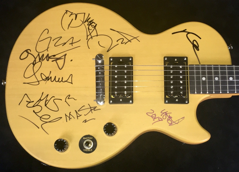 Wu-Tang Clan Rare Group Signed Epiphone Les Paul Guitar w/ 8 Signatures! (Beckett/BAS Guaranteed)