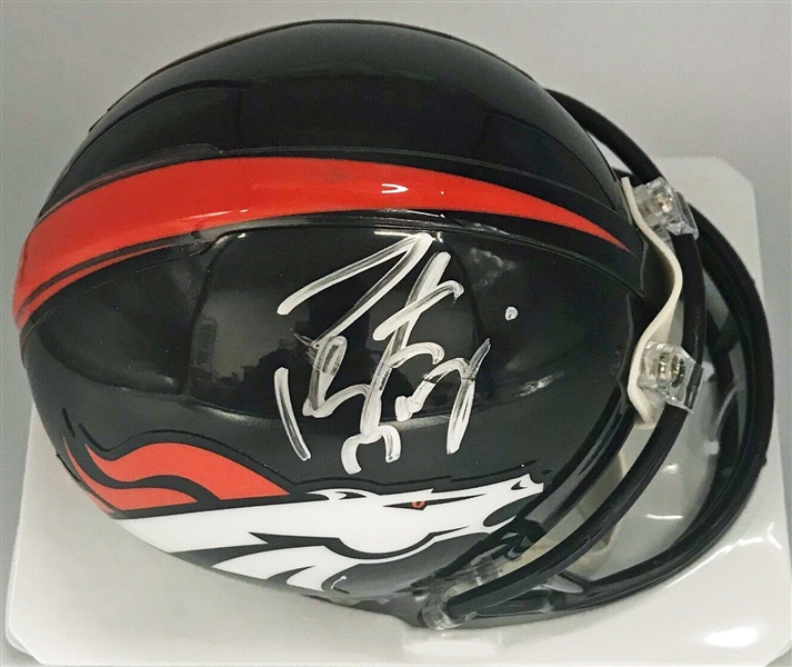 Peyton Manning Signed Denver Broncos Mini Helmet (Beckett/BAS)