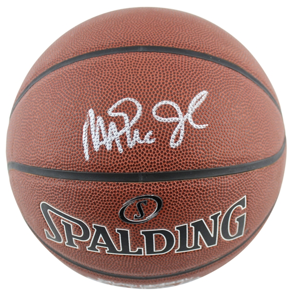 Magic Johnson Signed Spalding NBA I/O Basketball (Beckett/BAS)