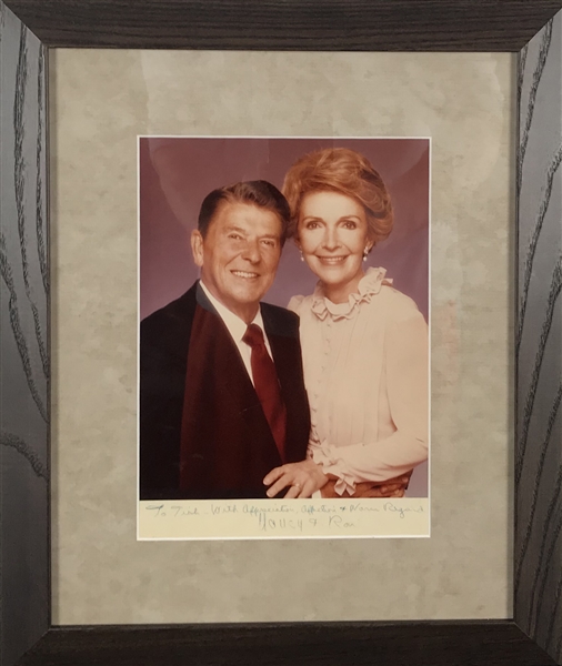 Nancy & Ronald Reagan Dual Signed 8" x 10" Photograph (Beckett/BAS Guaranteed)