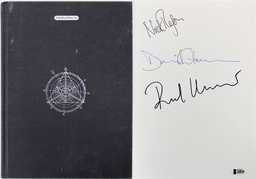 Pink Floyd Group Signed "Shine On" Hardcover Book w/ Gilmour, Mason & Wright (Beckett/BAS)