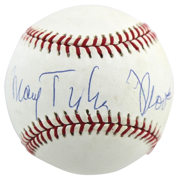 Mary Tyler Moore Signed ONL Baseball (Beckett/BAS)