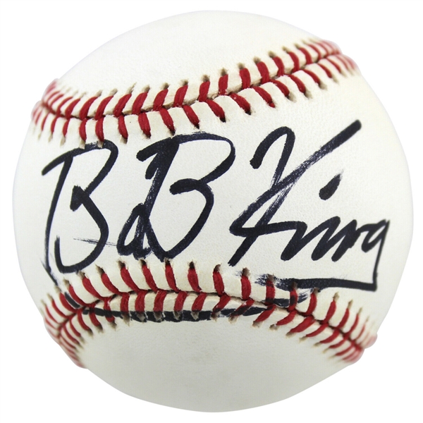 B.B. King Rare Signed OML Baseball (Beckett/BAS)
