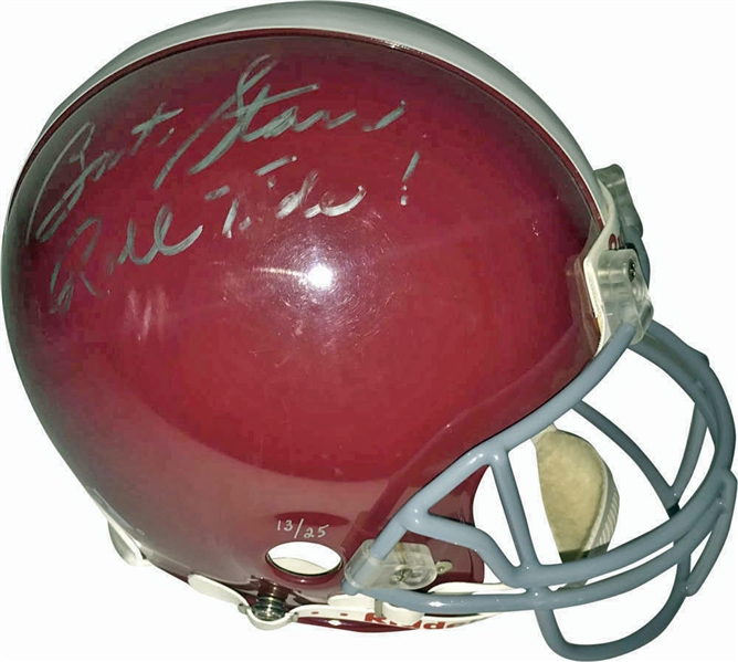 Bart Starr Signed PROLINE Alabama Crimson Tide Helmet (Beckett/BAS)