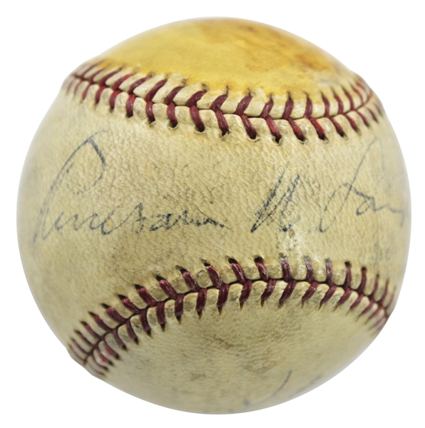 Kenesaw Mountain Landis RARE Vintage Signed ONL (Heydler) Baseball (JSA)
