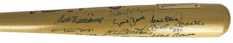 500 Home Run Club Multi-Signed Baseball Bat w/ Incredible 13 Signatures! (Beckett/BAS Guaranteed)
