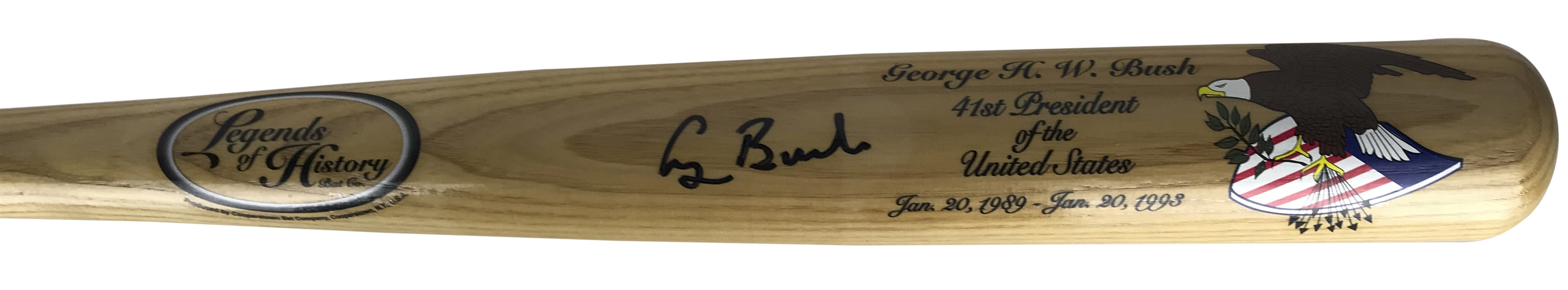 President George H.W. Bush Signed Full Size Baseball Bat (JSA)	