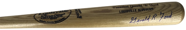 Gerald Ford Rare Signed Personal Model Baseball Bat (PSA/DNA)