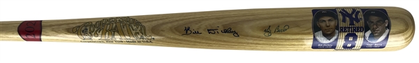 Retired 8s: Yogi Berra & Bill Dickey Dual Signed Limited Edition Baseball Bat (Beckett/BAS Guaranteed)