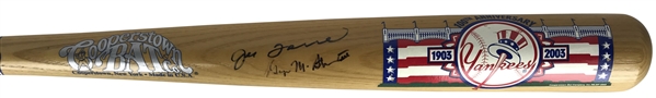 Yankees 100th Anniversary: George Steinbrenner & Joe Torre Rare Dual Signed Baseball Bat (JSA)