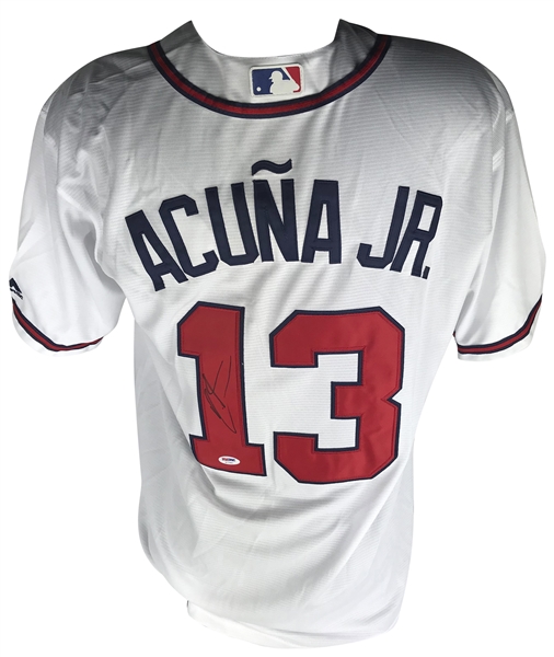 Ronald Acuña Jr. Signed Atlanta Braves Jersey (PSA/DNA)