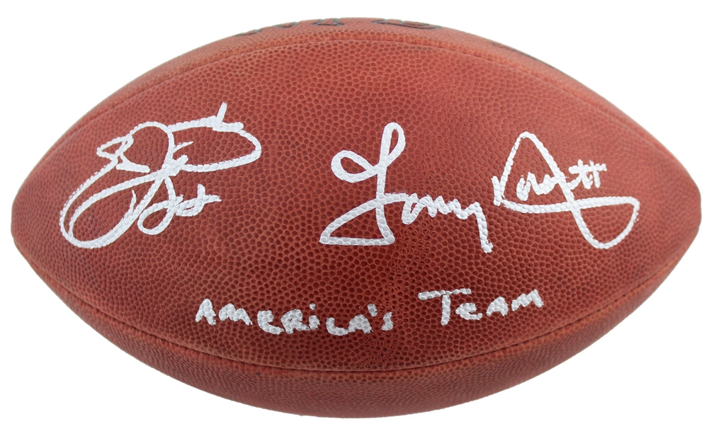 Americas Team: Emmitt Smith & Tony Dorsett Dual-Signed Wilson NFL Football (Beckett/BAS)