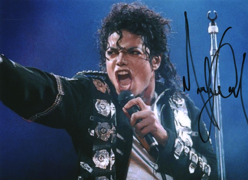 Michael Jackson Signed 6" x 8" Color Photograph (Beckett/BAS Guaranteed)