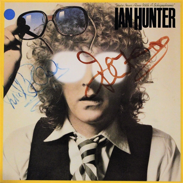 Ian Hunter & Mick Ronson Dual-Signed "Youre Never Alone With a Schizophrenic" Album (Beckett/BAS Guaranteed)
