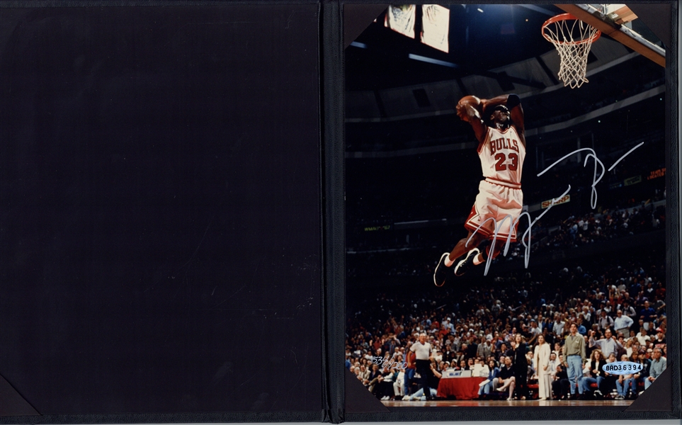 Michael Jordan Near-Mint Signed 8" x 10" Dunk Photograph (Upper Deck)