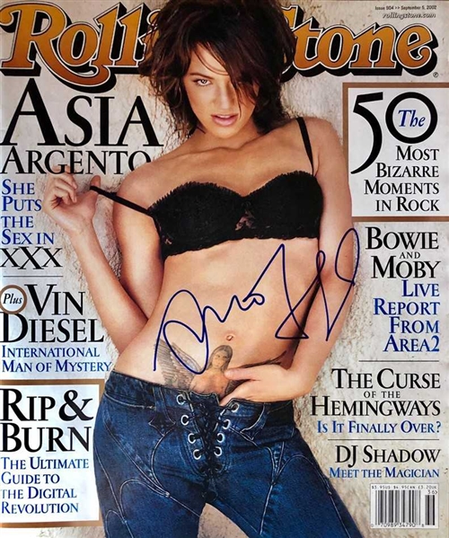 Asia Argento Signed September 2002 Rolling Stone Magazine (Beckett/BAS Guaranteed)