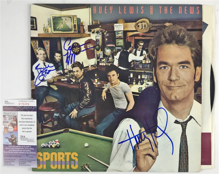 Huey Lewis & The News Signed "Sports" Record Album (JSA)
