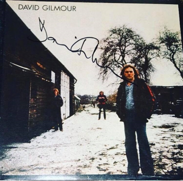 Pink Floyd: David Gilmour Signed 1978 Self-Titled Solo Record Album Cover (Beckett/BAS Guaranteed)