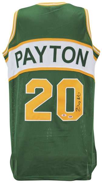 Gary Payton Signed Seattle Supersonics Jersey (Beckett/BAS)