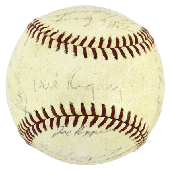 1961 Los Angeles Angels (Inaugural Season) Team-Signed OAL (Cronin) Baseball (26 Sigs)(PSA/DNA)