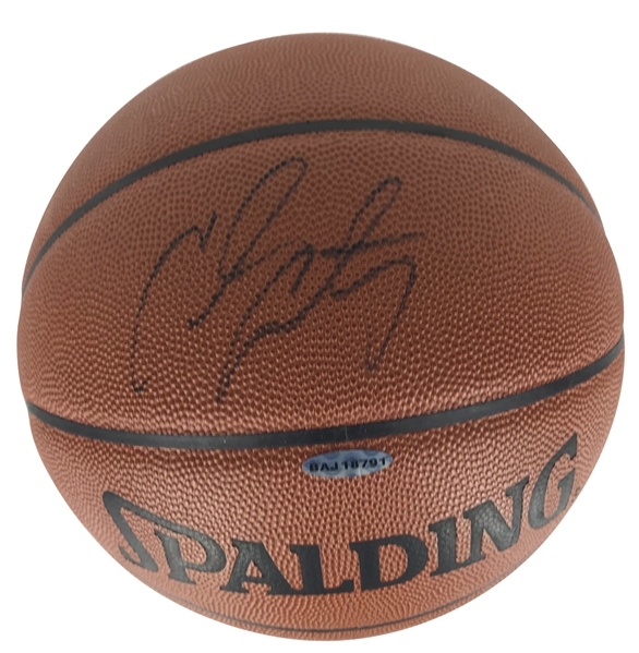 Carmelo Anthony Signed NBA Game Basketball (Upper Deck)