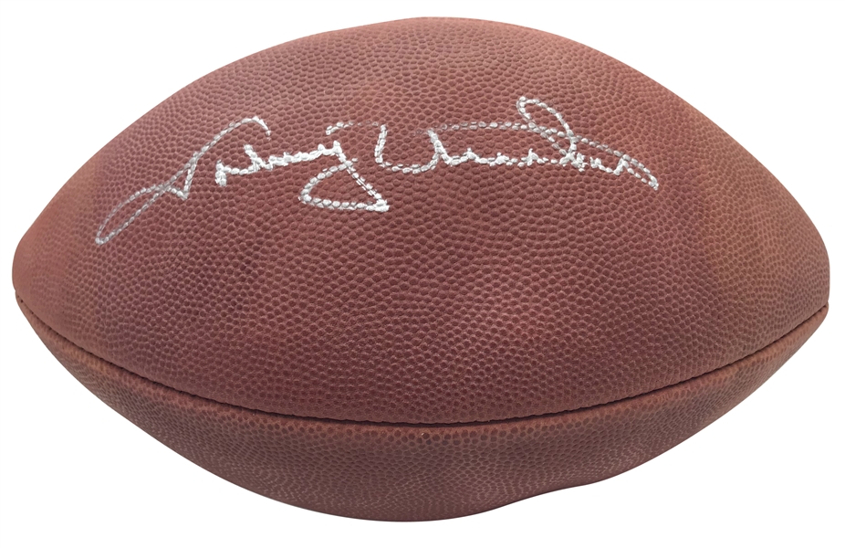 Johnny Unitas Signed NFL Leather Football (Steiner Sports)