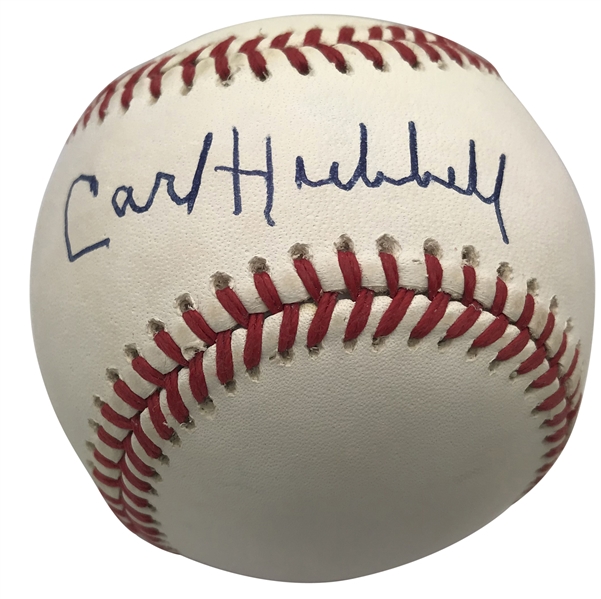 Carl Hubbell Signed ONL Baseball (JSA)