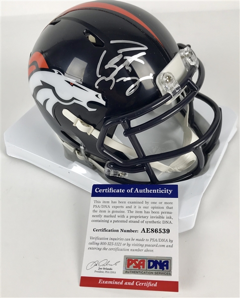 Peyton Manning Signed Denver Broncos Mini Helmet (PSA/DNA)