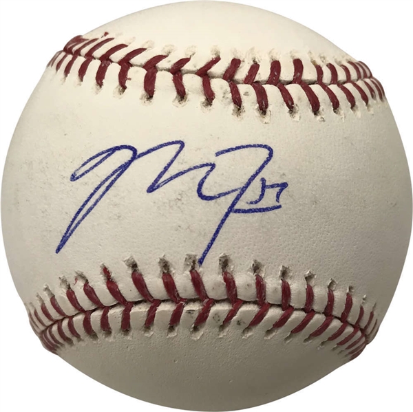 Mike Trout Signed Rookie-Era OML Selig Baseball (MLB)