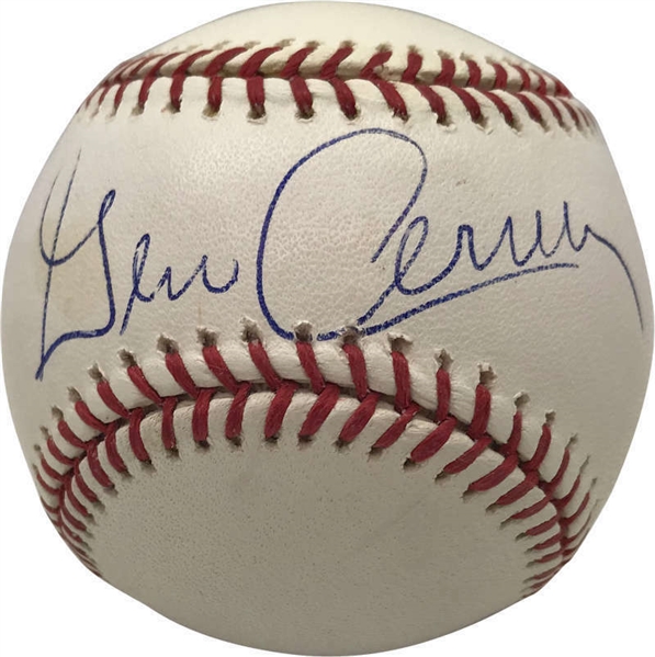 Last Man To The Moon: Gene Cernan Signed OML Baseball (Beckett/BAS)