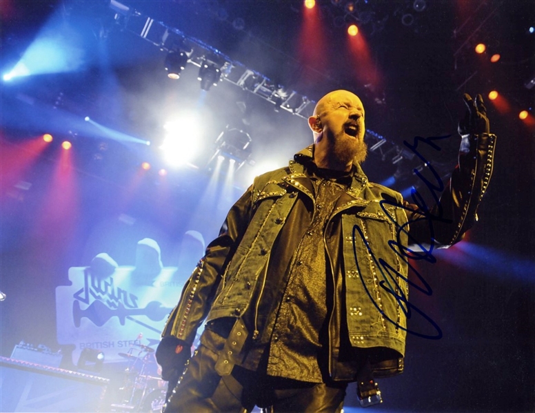 Judas Priest: Lot of Three (3) Rob Halford Signed 11" x 14" Photographs (Beckett/BAS Guaranteed)