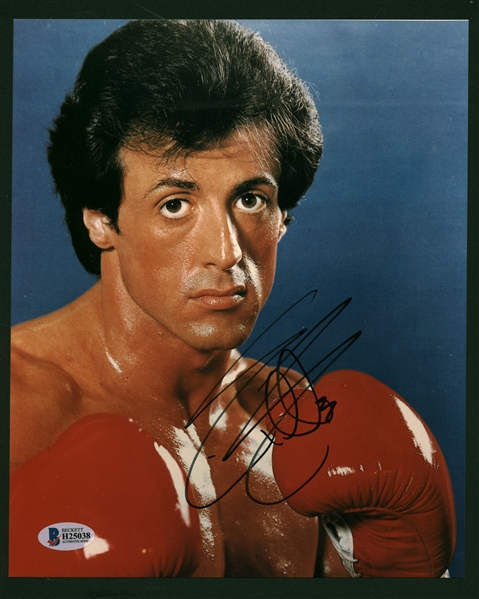 Slyvester Stallone Signed 8" x 10" Color Rocky Photograph (Beckett/BAS)