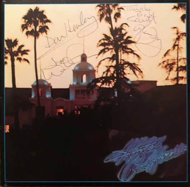 The Eagles Group Signed "Hotel California" CD Booklet with Henley, Walsh, Frey & Schmidt! (Beckett/BAS Guaranteed)