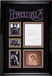 Jimi Hendrix Significant Signed & Framed Document Relating to Electric Lady Studios & Controversial Manager Mike Jeffery (PSA/DNA & Epperson/REAL)