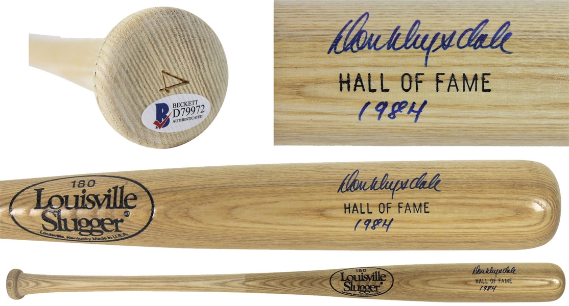 Don Drysdale Signed Louisville Slugger Hall of Fame Bat (BAS/Beckett)