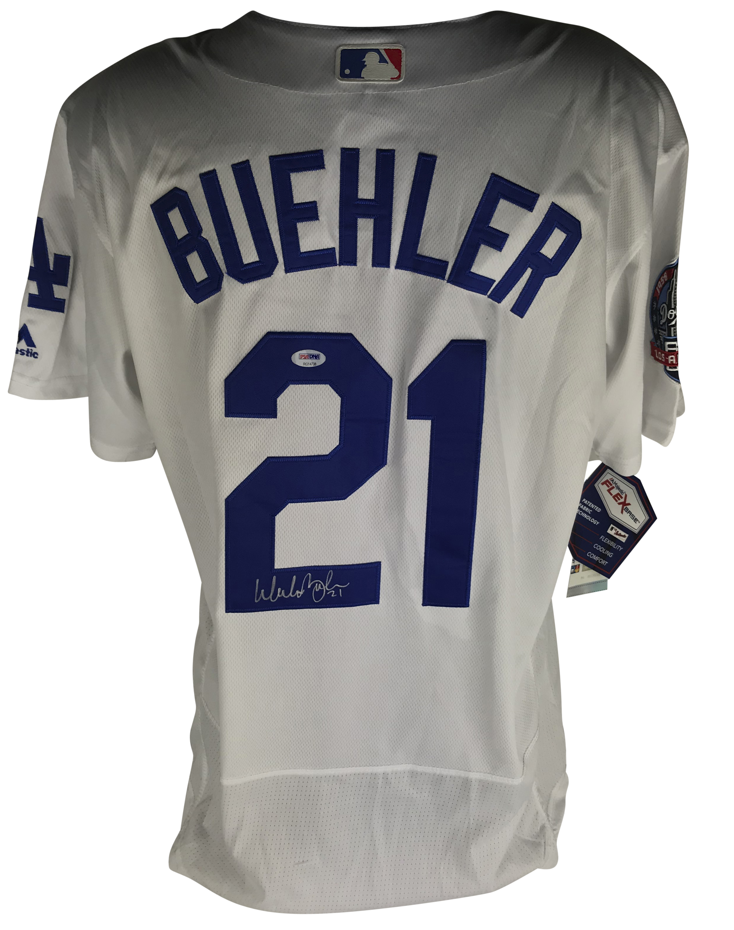 Lot Detail - Walker Buehler Signed Los Angeles Dodgers Jersey (PSA/DNA)