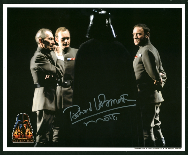 Richard LeParmentier Signed 8" x 10" Star Wars Photograph (Beckett/BAS)