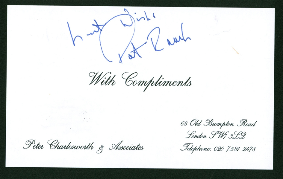 Indiana Jones: Pat Roach Signed 3" x 5" Compliment Card (Beckett/BAS)