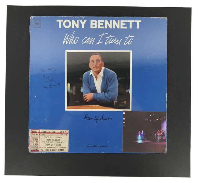 Tony Bennett Vintage Signed "Who Can I Turn To" Album (Beckett/BAS Guaranteed)