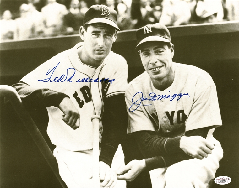 Joe DiMaggio & Ted Williams Signed 11" x 14" Photo (PSA/DNA)