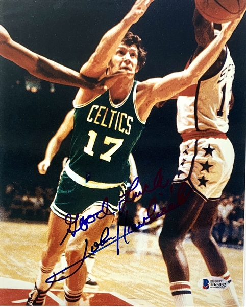 John Havlicek Signed 8" x 10" Color Photo (Beckett/BAS)